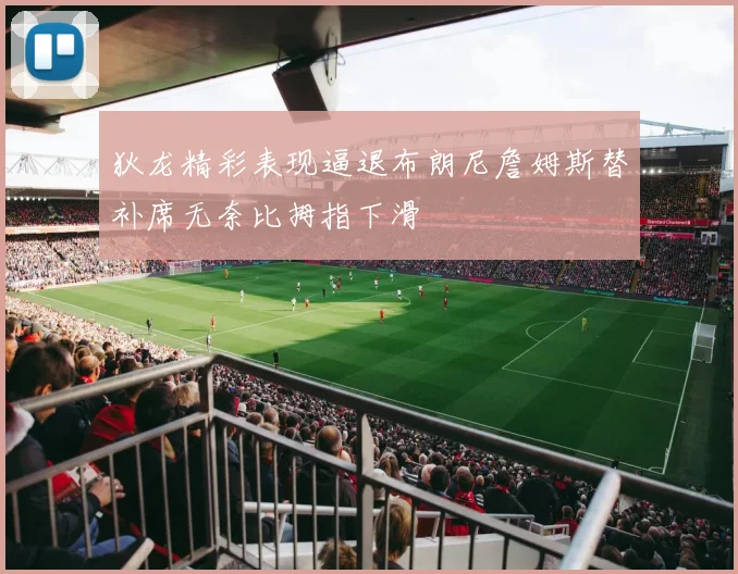 狄龙精彩表现逼退布朗尼詹姆斯替补席无奈比拇指下滑